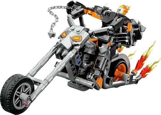 LEGO 76245 Marvel Ghost Rider Mech & Bike, Buildable Motorbike Toy with Movable Action Figure, Super Hero Building Set, Gift for Kids, Boys and Girls 7 plus Years Old