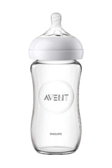 Philips Avent Natural Feeding Bottle Glass, 240 ml - Scf673/17