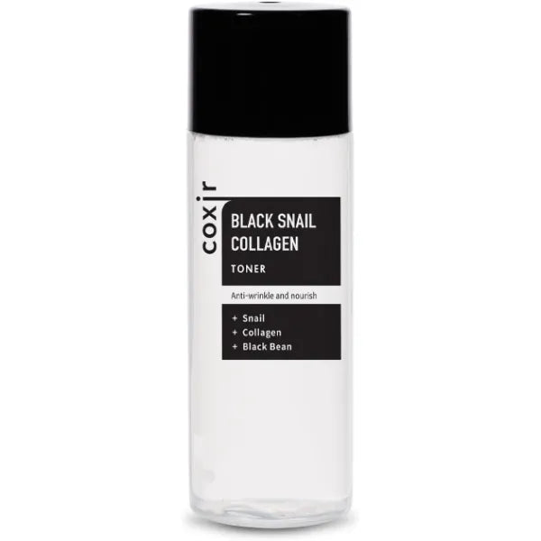 coxir Black Snail Collagen Toner, Travel Size, Korean Hydrating Essence, 1.01 fl.oz