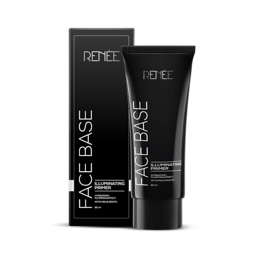 RENEE Face Base Illuminating Primer 20ml| Long Lasting & Highly Moisturizing Formula| Easy to Blend| Enriched with Maca Root| For All Skin Types