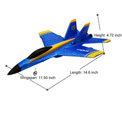 D Remote Control Airplane, 2.4Ghz 2 Channel RC Plane Ready to Fly, Easy to Fly RC Aircraft and Great Gift Toy for Beginners and Kids, Upgraded with Propeller Saver