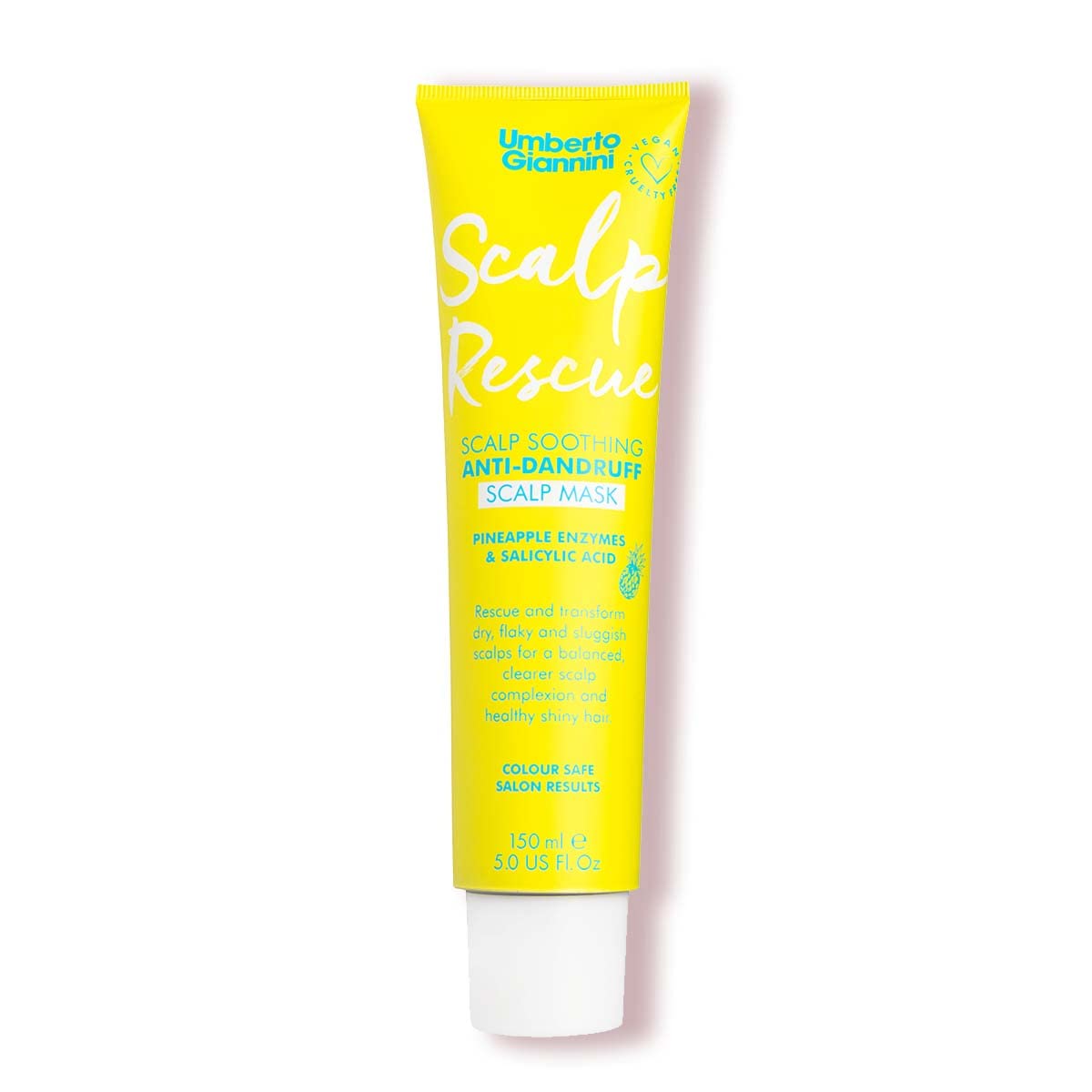 Umberto Giannini Scalp Rescue Anti Dandruff Hair and Scalp Mask - Treatment for Flaky, Dry Scalps - Soothing Scalp Restore, Vegan & Cruelty Free - 150ml