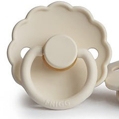 FRIGG Daisy Latex Baby Pacifier 6-18M 1-Pack Cream - Size 2