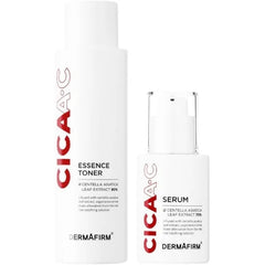 Dermafirm CICA AC Essence Toner & CICA AC Serum Set Korean Skincare for Skin Clarity, Hydration, and Pore Refining
