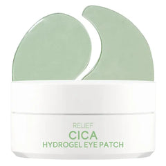 Tenzero Relief Cica Hydrogel Eye Patch 60 Patches (90g), Centella Treatments for Puffy Eye, Fine Lines, Soothing, Eye Puffiness Reducer, Hydrating Eye Pads, Korean Under Eye Masks Skincare