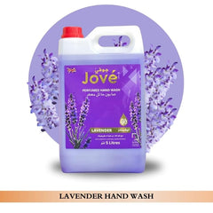 Jove Hand Wash Lavender 5L | Moisturizing & Gentle Hand Cleanser | Infused with Natural Lavender Extracts | Soft & Hydrated Hands | Long-Lasting Relaxing Fragrance | Family & Commercial Use