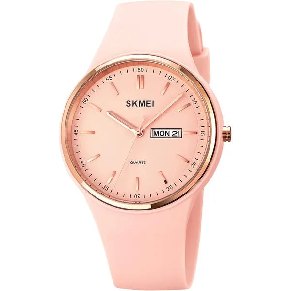 SKMEI Watches Lady Waterproof Fashion Casual Wrist Watch-Pink