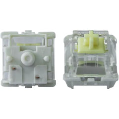 GATERON Jupiter Banana Keyboard Switches, Tactile 59gf RGB LED 5 Pin Factory Pre-lubed Key Switches for MX Mechanical Keyboard(Banana,110PCS)
