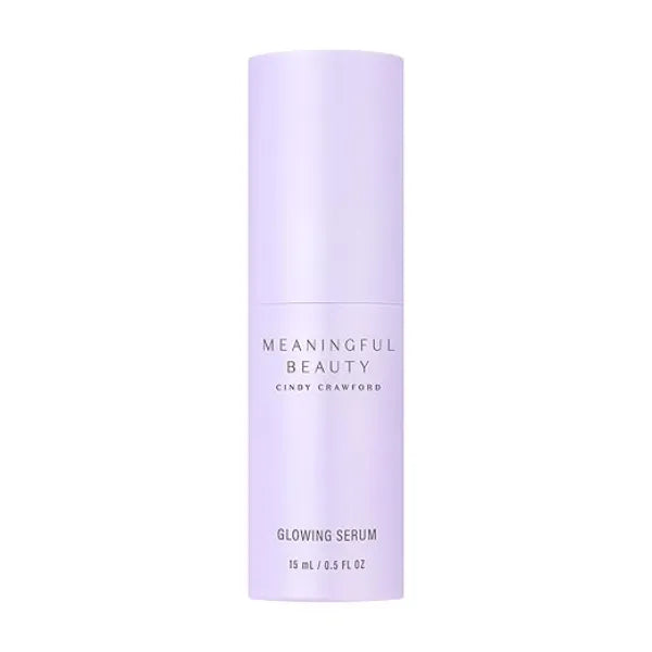 Meaningful Beauty Glowing Serum, Daily Skin Care for Women, Lightweight Hydrating Face Serum, Anti-Aging Formula with Melon Leaf Stem Cell Technology & Vitamin C, Travel Ready, 0.5 Oz
