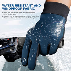 SIMARI Winter Gloves Men Women Touch Screen Glove Cold Weather Warm Gloves Freezer Work Gloves Suit for Running Driving Cycling Working Hiking 102 - Deep Water