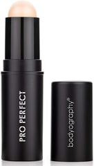 Bodyography Pro Perfect Foundation Stick - Demi-Matte Finish with A Natural Look - Enhancer for Concealing, Highlighting, and Contouring - Vitamin C & E (Porcelain)