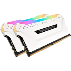 Corsair Vengeance RGB Pro 16GB (2x 8GB) DDR4 RAM Up To 3200MHz Speed (CMW16GX4M2C3200C16W) - White