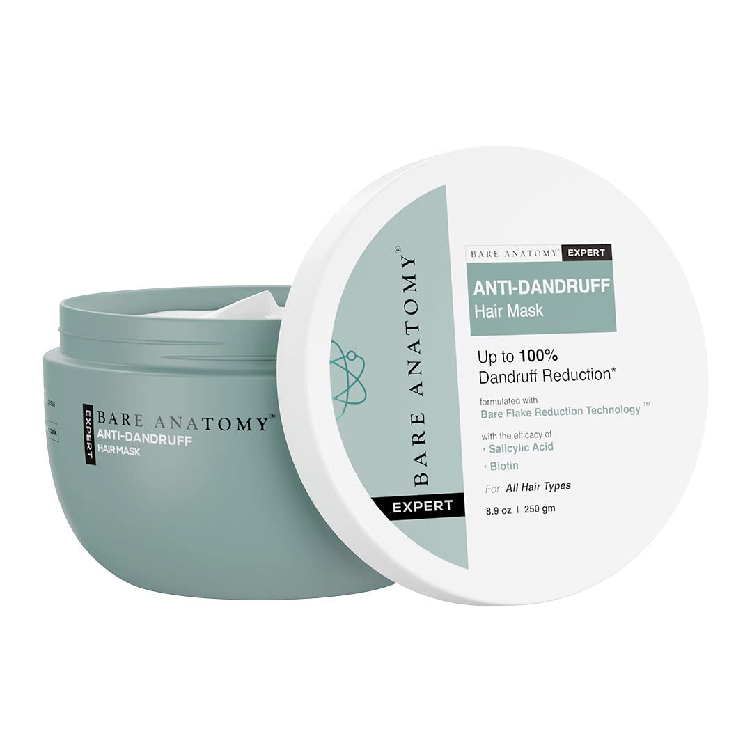 Bare Anatomy EXPERT Anti-Dandruff Hair Mask Targets Oily Scalp And Sheds Dry Flakes - 250g
