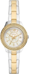 Fossil Women's Stella Three-Hand Date, Two-Tone-Tone Stainless Steel Watch, ES5138, one size