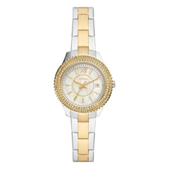 Fossil Women's Stella Three-Hand Date, Two-Tone-Tone Stainless Steel Watch, ES5138, one size