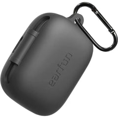 EarFun Protective Case Cover for EarFun Air Pro 4, Soft Silicone Protective Case with Keychain, Shock-Proof, Full Protective Cover, Supports Wireless Charging, Black