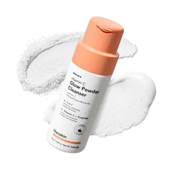 Hanskin Vitamin C Glow Powder Cleanser Korean Brightening, Exfoliating Face Wash Papaya Enzyme + Vitamin C for Radiant, Smooth, Even Toned Skin Gentle Daily Powder to Foam Cleanser 2.36 fl oz