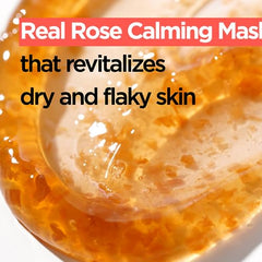ISNTREE Real Rose Calming Mask 100ml / 3.38 fl. oz. | 60% Damask Rose Water, Amino Acids Complex | Hypoallergenic, Dermatologically Tested (Rose)