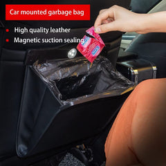 NC Car Trash Can Garbage Bag Hanging Magnetic Buckle Waterproof For Clean Your Car Accessories Outdoor Working