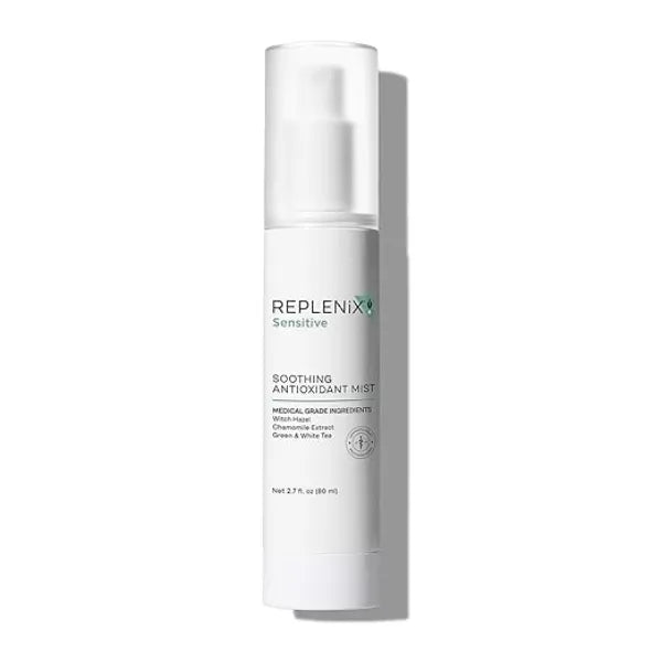Replenix Soothing Antioxidant Mist, Calming Facial Spray, Dermatologist Developed for All Skin Types, Oil Free, Paraban Free, Non-comedogenic (2.7 oz)
