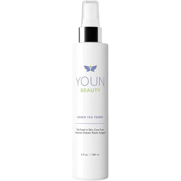 YOUN Beauty Green Tea Toner Face Mist Spray | Alcohol-Free, pH-Balancing & Hydrating Toner with Green Tea and Chamomile Extracts - 180ml