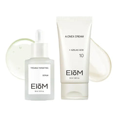 EIOM Barrier Repair Duo – Trouble Targeting Serum & A.CNEX Cream with Niacinamide, Heartleaf & Probiotic Complex for Sensitive, Acne-Prone Skin