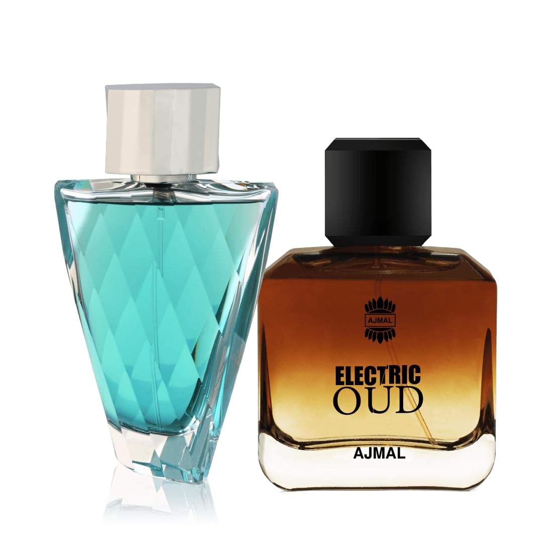 Ajmal Perfumes Fasety - Him EDP 95ml & Electric Oud - Premium Men's Fragrance Combo