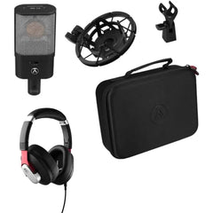 Austrian Audio OC16 Large-Diaphragm Cardioid Condenser Microphone Bundle Hi-X15 Professional Closed-Back Over-Ear Headphones