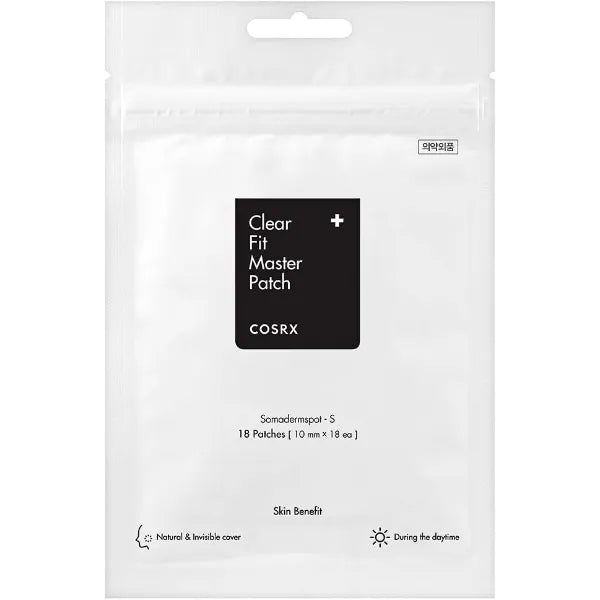 COSRX Clear Fit Master Patch 18 Patches Healing Pimple Patches for Blemishes and Zits Hydrocolloid Dressing Quick & Easy Spot Treatment