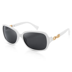 FEISEDY Women Polarized Sunglasses 100% UV400 Vintage Square Sun Glasses Outdoor Driving Fashion Shades for Women B2526
