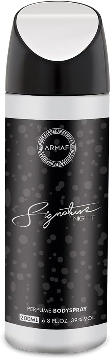 Armaf Signature Night Deodorant for men 200 ML - Perfumes - body spray for men - Fairness, fresh, relaxing all day - Deo