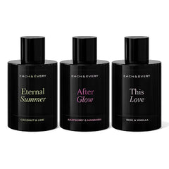 Each & Every Hair & Body Mist Bundle for Women & Men – 100% Natural Fragrance, Vegan & Cruelty-Free – After Glow, Eternal Summer & This Love Scents, 3-Pack