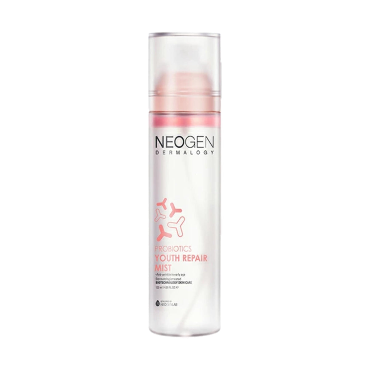 DERMALOGY by NEOGENLAB Probiotics Youth Repair Mist 4.05 Fl Oz (120ml) - Hydrating & Refreshing & Balancing Facial Spray Mist with Probiotics Lactobacillus & Bifida & Collagen - Korean Skin Care