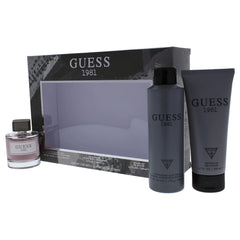 GUESS 1981 Eau de Toilette 100 ml + Shower Gel 200 ml+ Body Spray 226 ml, Gift Set for Men