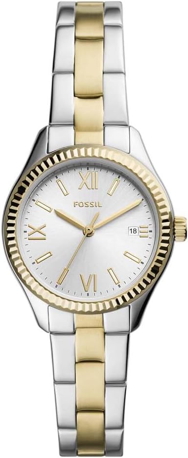 Fossil Rye Three-Hand Date Two-Tone Stainless Steel Watch - BQ3927