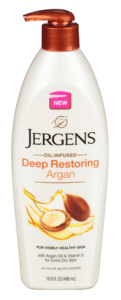 Jergens Argan Deep Restoring Moisturizer with Pump 16.7 oz (496 ml) (3 Pack)