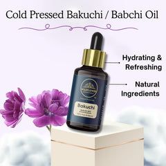 Bakuchi Oil (Babchi) Cold Pressed Pure & Natural for Skin, Hair with Glass Dropper 30ml