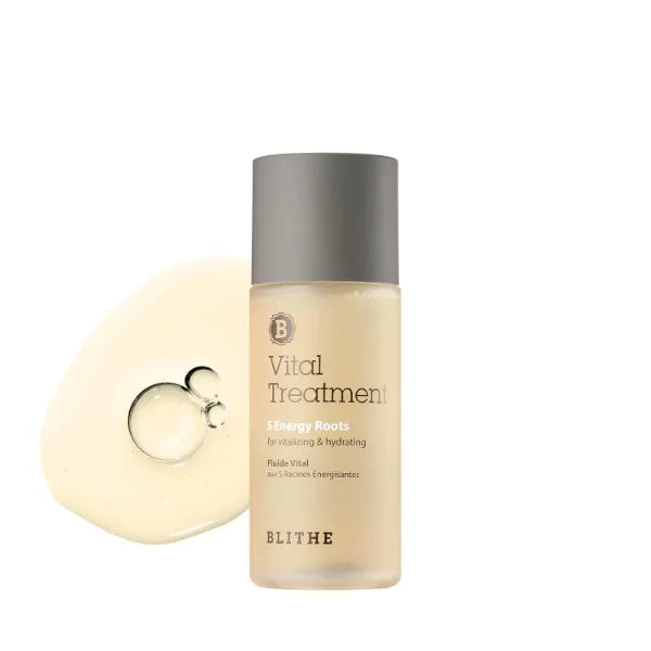 Blithe Asian Skincare 5 Roots Clear Essence Lotion for Dry Skin - Hydrating Face Essence Rice Water, Damage Barrier Repair,1.83 Oz