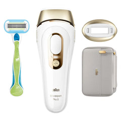 Braun Silk-expert PL 5054, IPL hair removal system for use on body and face, 400,000 flashes with 2 extras: Venus razor and premium bag