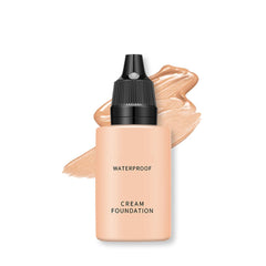 Full Coverage Foundation - Waterproof Cream Face Foundation - Long Lasting Full Coverage Foundation - Buildable Medium Coverage - Natural Flawless Oil-Controlling Leightweight Feel (105 Medium)