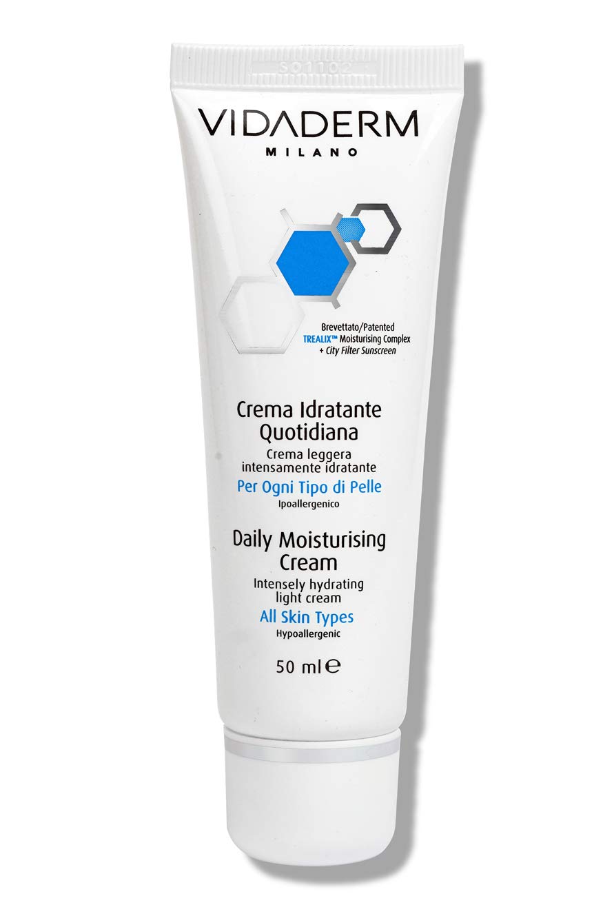VIDADERM Daily Moisturizing Face Cream with SPF 30 – Lightweight Hydration & Antioxidant Protection, Non-Comedogenic, Vegan, 50ml