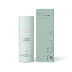 Marini SkinSolutions C ESTA Face Serum Lifts, Firms & Protects with Vitamin C, DMAE & Hyaluronic Acid All Skin Types Made in the USA 1 fl oz
