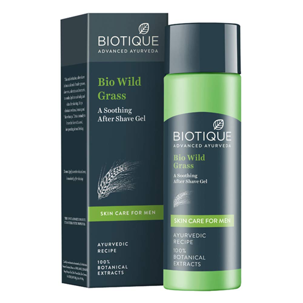 Biotique Bio Wild Grass A Soothing After Shave Gel For Men - 120Ml