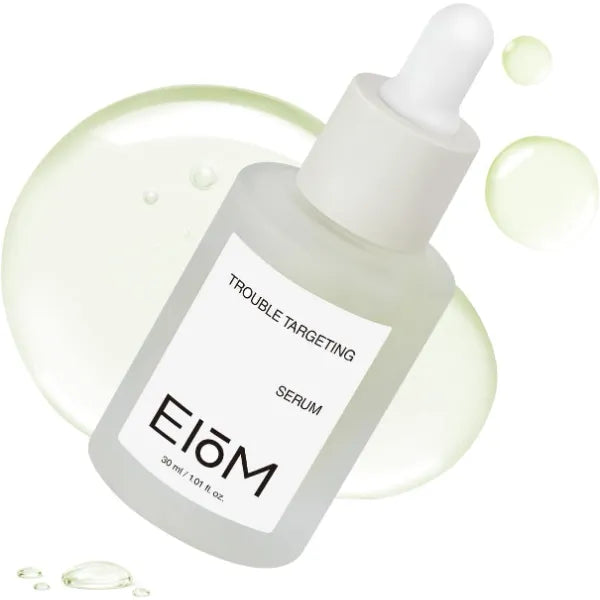 EIOM Trouble Targeting Serum – Korean Acne Serum with Salicylic Acid & Tea Tree | BHA Acne Treatment for Face, Chest & Back | Fragrance-Free for Oily & Sensitive Skin - 1.01 fl.oz