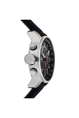 Invicta Men's 1512 Force Stainless Steel Watch with Cloth and Leather Strap - Black