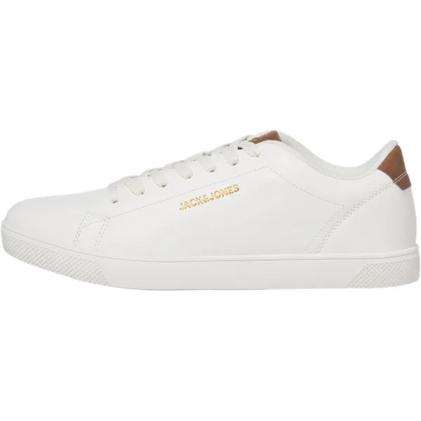 Jack & Jones mens JFWBOSS PU Sneaker, White, 44 EU
