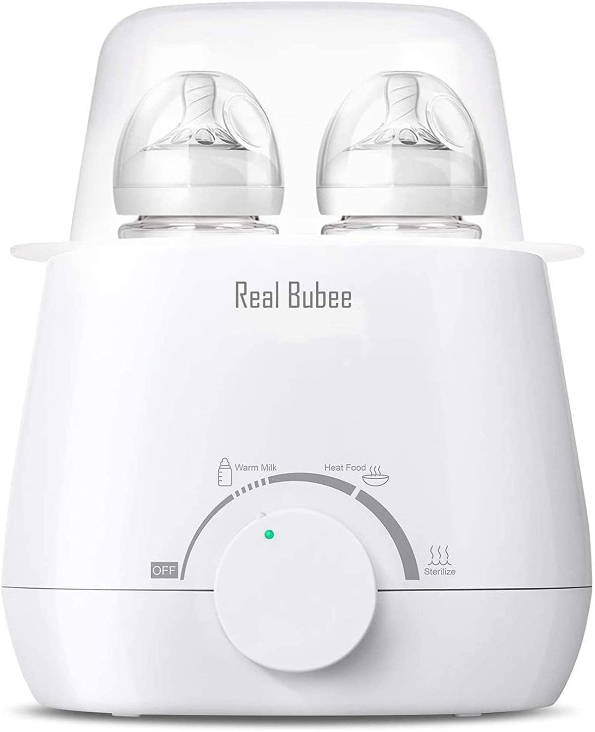 Mcrine Baby Bottle Warmer, Steam Sterilizer & Baby Food Heater, 3-in-1 with Evenly Warming Breast Milk or Formula, Accurate Temperature Control, Bottle Brush and Tongs Included