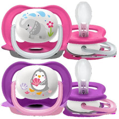Philips Avent Ultra Air Pacifier 6-18M Animals Mixed 2 pack