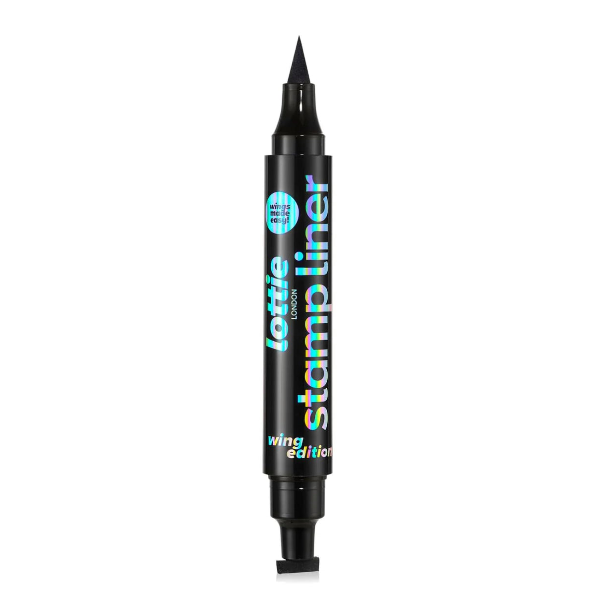 lottie LONDON Wing Edition Stamp Liner - Eyeliner with Stamp and Felt tip End - Create symmetrical flicks - 1.8ml