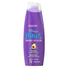 Aussie Miracle Moist Conditioner 12.1 Ounce With Avocado & Jojoba Oil (360ml) (6 Pack)